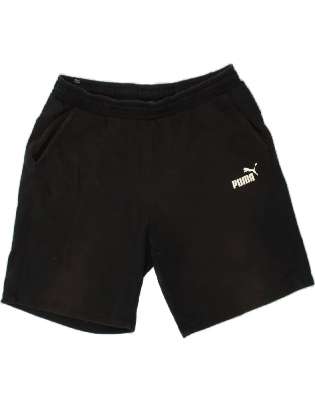 PUMA Womens Sport Shorts UK 18 XL Black Cotton