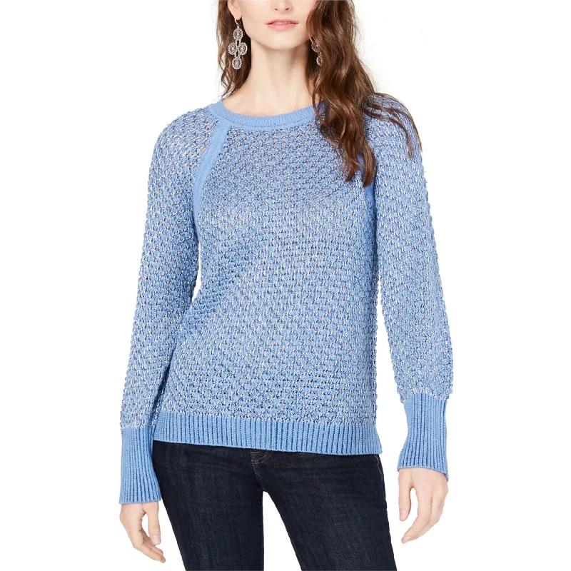 I-N-C Womens Metallic Pullover Sweater