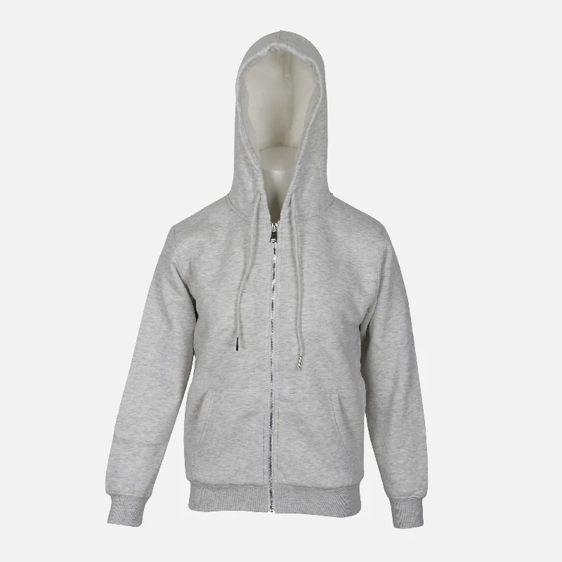 LADIES SHERPA LINED FULL ZIPPER HOODIE