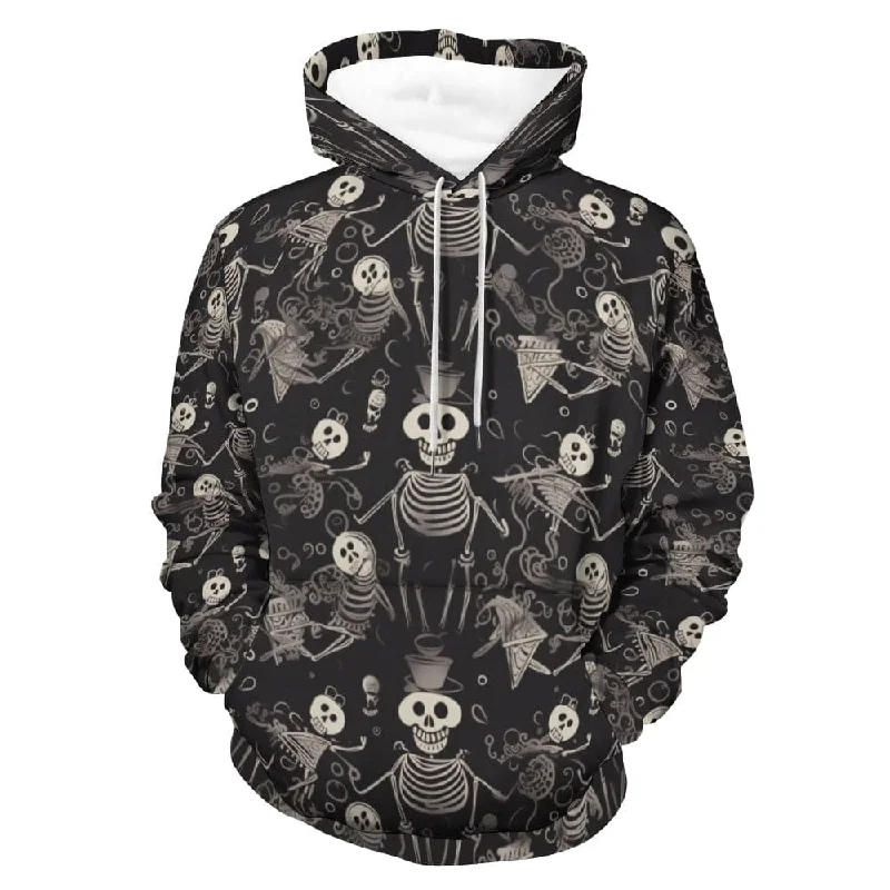 Skull Skeletons Black Men's & Women's Hoodie