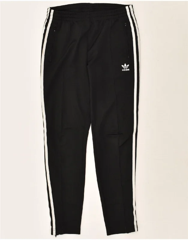 ADIDAS Womens Tracksuit Trousers UK 8 Small Black Polyester