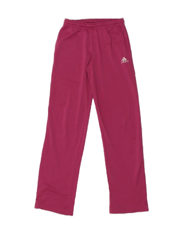 ADIDAS Womens Tracksuit Trousers UK 8 Small Pink Polyester