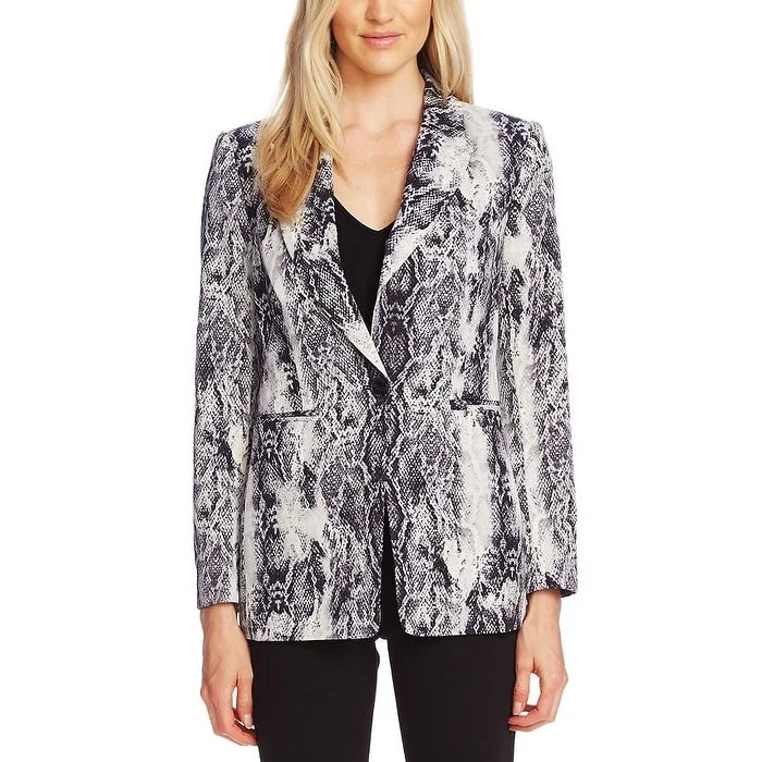 Vince Camuto Women's Snake Print Business Blazer Black Size 6