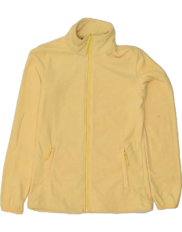 MOUNTAIN WAREHOUSE Womens Tracksuit Top Jacket UK 8 Small Yellow Polyester