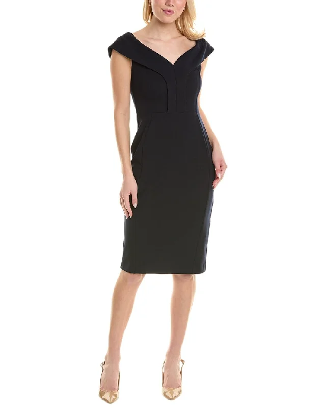 Joseph Ribkoff Fold-Over Sheath Dress