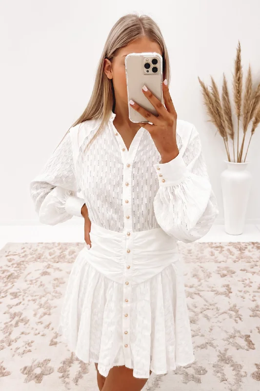 Maddelyn Mini Dress White