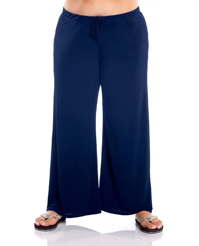 Plus Size Lounge Pants In Navy